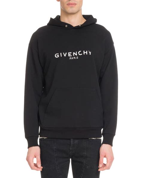 givenchy sweatsuit cotton blend jersey men logo side|Givenchy men's destroyed hoodie.